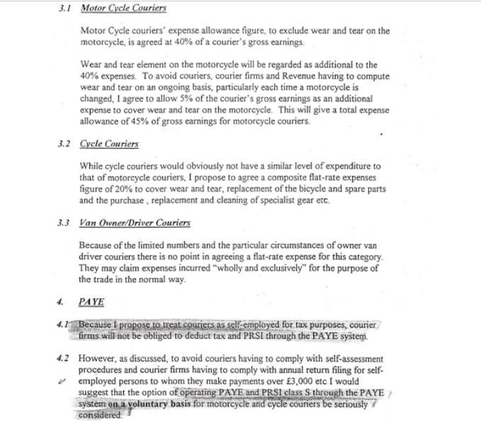 Revenue denies they entered into a bespoke agreement.I will post this bespoke arrangement now -