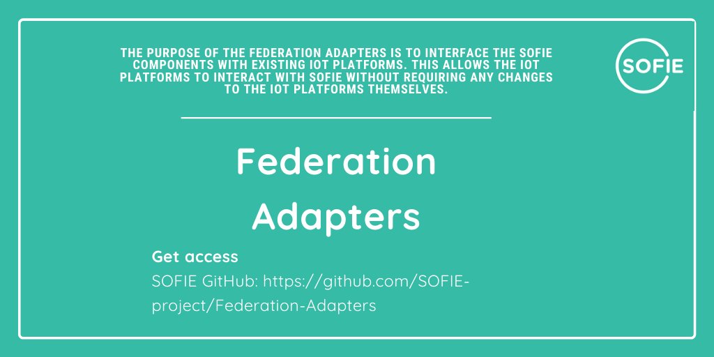 Introducing <a href="/EU_Sofie/">SOFIE</a> Framework! In the loop...
🔴 Federation Adapters
👉 These connect #IoT resources to the SOFIE Framework without requiring any changes to the resources themselves.
🟢Access our GitHub: github.com/SOFIE-project/… 
🟢Learn more: bit.ly/3loCqLH

<a href="/Synelixis/">Synelixis Solutions</a>