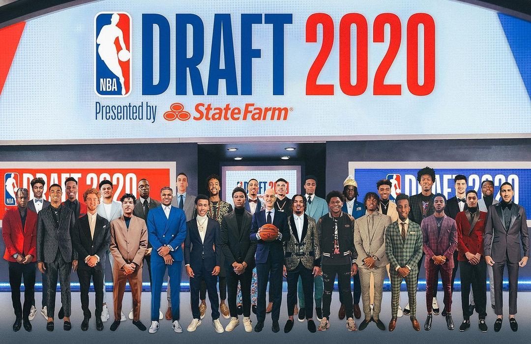 tvarieldep's tweet image. La foto "virtual" del recuerdo del #Draft2020 en la @NBA