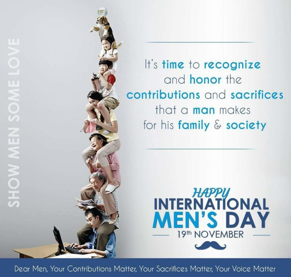 We wish all men a happier day. Thank you for your support.