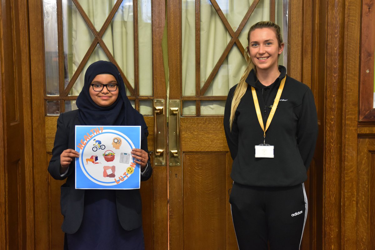 A huge congratulations to Denbigh student Naeemah in Year 8 has won the @teamBEDS @ActiveLuton #Healthyluton logo competition! We had an incredible number of entries at school. You can see Naeemah's logo on the @teamBEDS website and soon around Luton! @MissBlairpe @CorderMrs