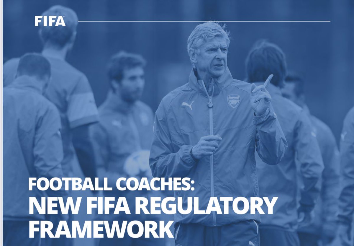 A historical gap is filled today. We amend the FIFA RSTP to welcome coaches to the FIFA regulatory framework:

⚽️ Form of employment contracts.

⚽️ Contractual stability.

⚽️ Overdue payables.

⚽️ Execution of decisions and more...

More info 👇

fifa.com/who-we-are/new…