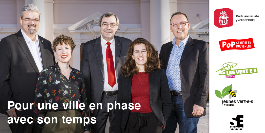 vertsyverdon's tweet photo. Un ticket rose-vert pour une Ville d'@yverdonofficiel en phase avec son temps.
Les Municipaux sortants, @carmen_tanner (Verte), @pdessemontet et Jean-Claude Ruchet (PS) se représentent et sont rejoints par Brenda Tuosto pour le PS et Benoist Guillard pour les Vert·e·s #ECVD2021 https://t.co/bJkgTwKWV0