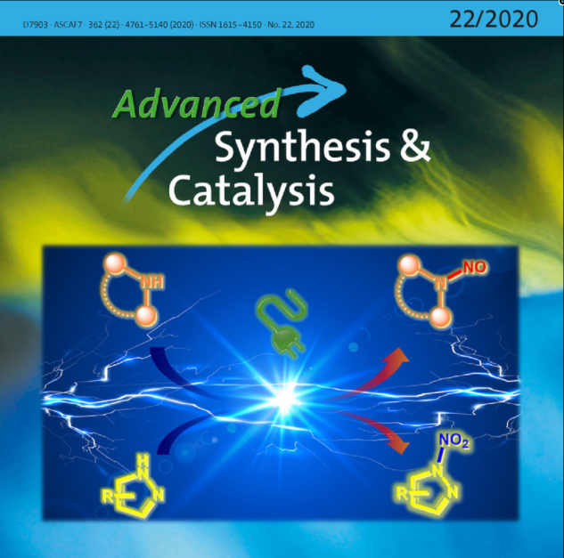 AdvSynthCatal's tweet photo. Issue 22 is online: Front Cover on nitrosation/#nitration(Lu), Cover on #fluorinated #aminoacids(Yu), and reviews on trifluoromethylated compounds(Sharma), #ynamides(Cariou), #alkynes(Park), #annulation(Saá), #heterocycles(Liu), #isoquinolines(Malakar): https://t.co/eCILFt0LIk https://t.co/DfXbSeyIjV