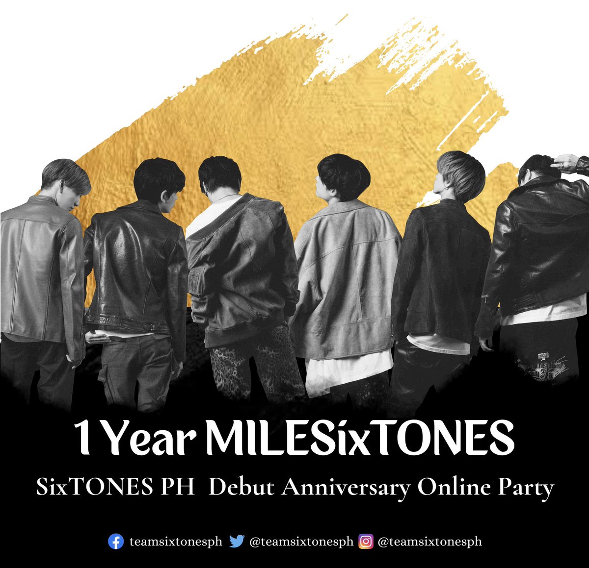 teamsixtonesph's tweet photo. 💎1 Year MILESixTONES💎

SixTONES PH Debut Anniversary Online Party

What’s up, #teamSixTONESPH!

We have 2 months left before SixTONES’ debut anniversary! Stay tuned every FRIDAY (6:00pm) starting tomorrow because we have big plans in store for you.

#1yearMILESixTONES
#SixTONES https://t.co/lATPK63LuV