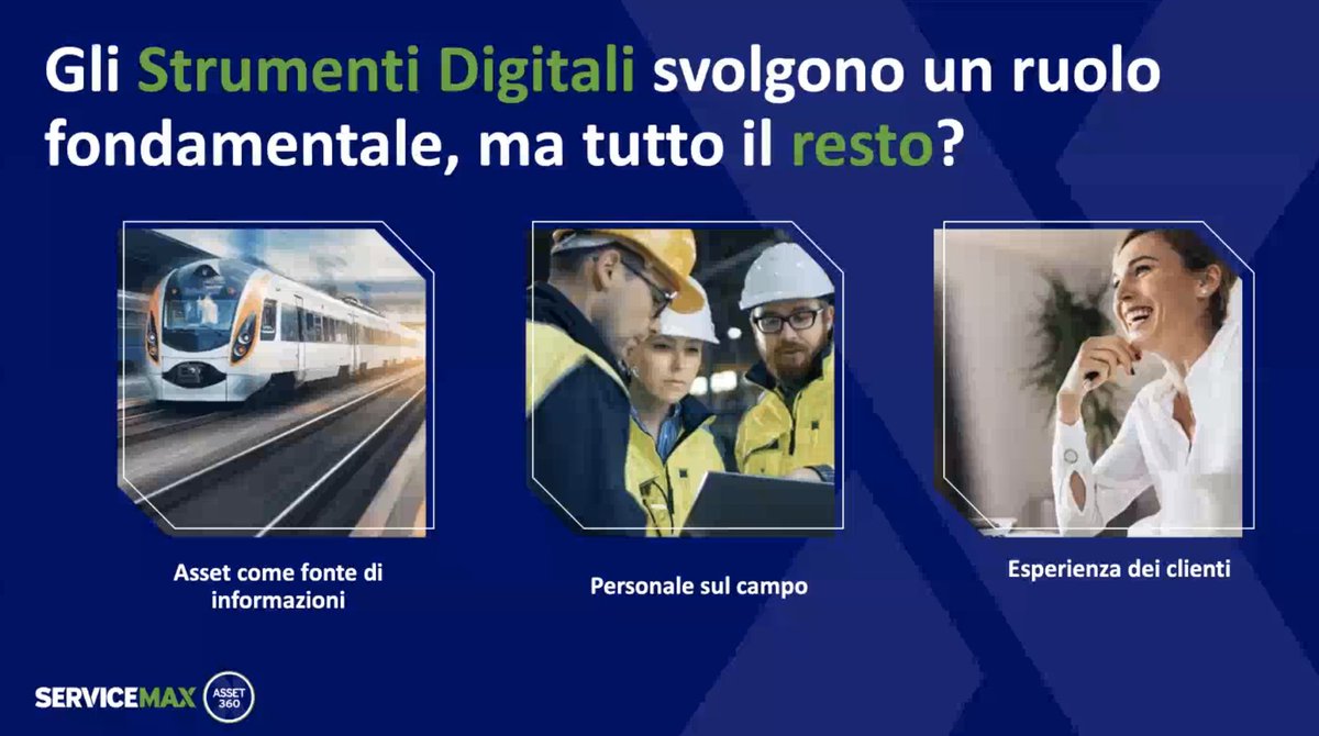 Le tecnologie da sole non bastano, c'è il grande tema della centralità della persona: <a href="/MauroParetti1/">Mauro Paretti</a> <a href="/ServiceMax/">ServiceMax, a PTC Technology</a> Nella dicotomia prodotto/servizio cresce il valore del servizio e lo strumento digitale è al centro della strategia di #FieldService #AsapSMF