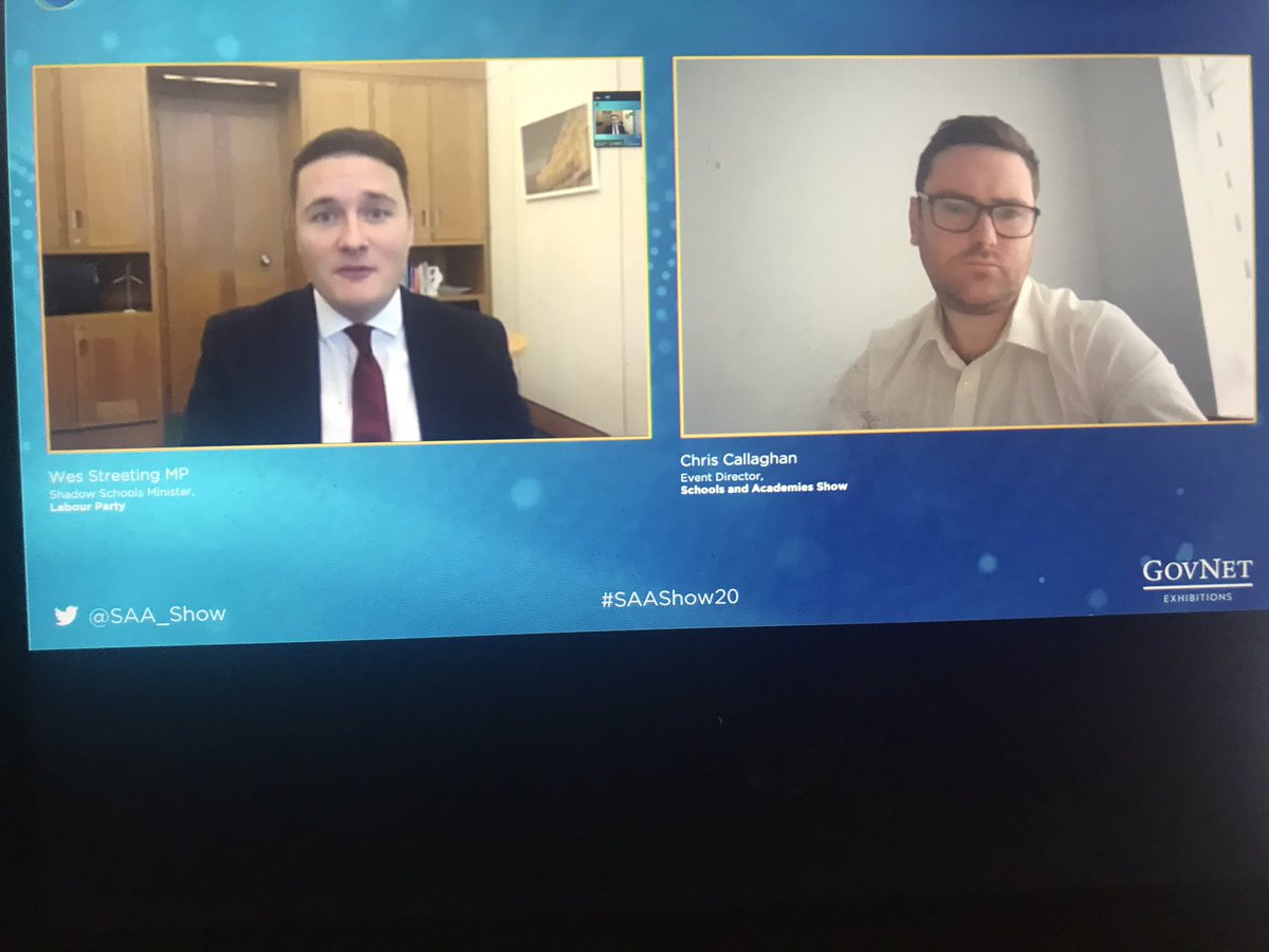 TimSmith2021's tweet image. Welcome clarity from @wesstreeting @SAA_Show #SAAShow20