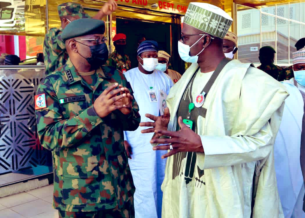 The Permanent Secretary Ministry of Defence was on a familiarization tour of the DHQ yesterday. His visit afforded us the opportunity to rub minds on strategies aimed at sustaining already existing synergy between the MOD and the AFN.