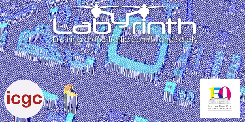 Labyrinth_EU's tweet photo. We want to thank @IGNSpain and @ICGCat for their support in providing us with freely accessible DSM #elevationmaps to work on #drone flight path optimisation and prevent collisions. We look forward to keeping and starting more of these fruitful #synergies 
https://t.co/LL8Rqu5NY3 https://t.co/LDbck35iKK