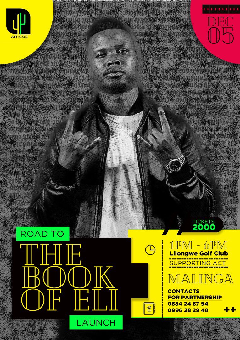 Amigos_inc's tweet photo. 🚨ARTIST LINE UP 🚨

Catch the Dancehall don dada @malinga_artiste and #MWHHA2020 Best Group Nominee @HenryCzarmw x Same Chris (Ukali Music) at #RoadToBookOfEli 

            Lilongwe Golf Club 

             5 December 2020 

You don’t wanna miss out 🔥🔥 https://t.co/pLdifSvPFN