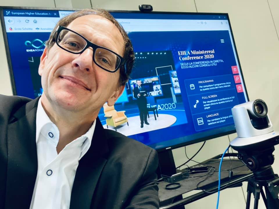ETUCE_CSEE's tweet photo. Today our Vice-President @AKellerGEW is taking part in the #EHEARome2020 Ministerial Conference 👩🏼‍🏫🧑🏽‍🎓.
He will underline the importance of quality education and quality teaching as part of the #BolognaProcess.

➡️Join us live: https://t.co/6KQJq9GrJM
#EHEA #HigherEducation https://t.co/zWhGxWIoAh