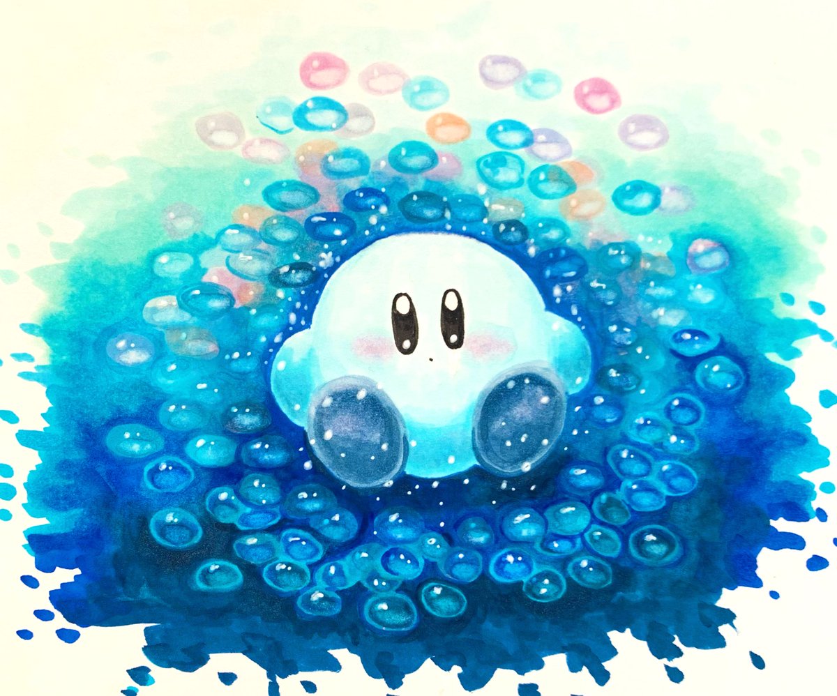あら カービィ こぽこぽこぽ カービィ イラスト コピック Kirby Illust Copic T Co Yqv3jg7vmd Twitter