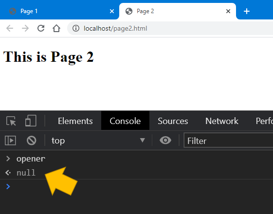 This can be a serious security concern.How can we fix this? By simply adding `rel="noopener"` on your <a> tag. That's it!When you do this "opener" becomes unavailable to the new tab!