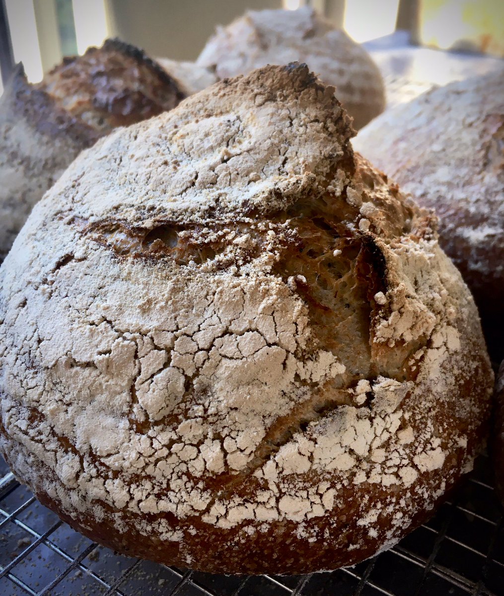 LaBonneParis1's tweet photo. Rise ‘n shine folks! A fabulous crackling, volcano crust on today’s Six Seed #Sourdough heading down to @PiesseRosie #funkyfrankwell any minute now..Wholemeal with Chia, Pumpkin, Sunflower, linseed, Sesame, Poppy.
Ahhh... #busybakergirl #realbread https://t.co/Afo9CxLNsI
