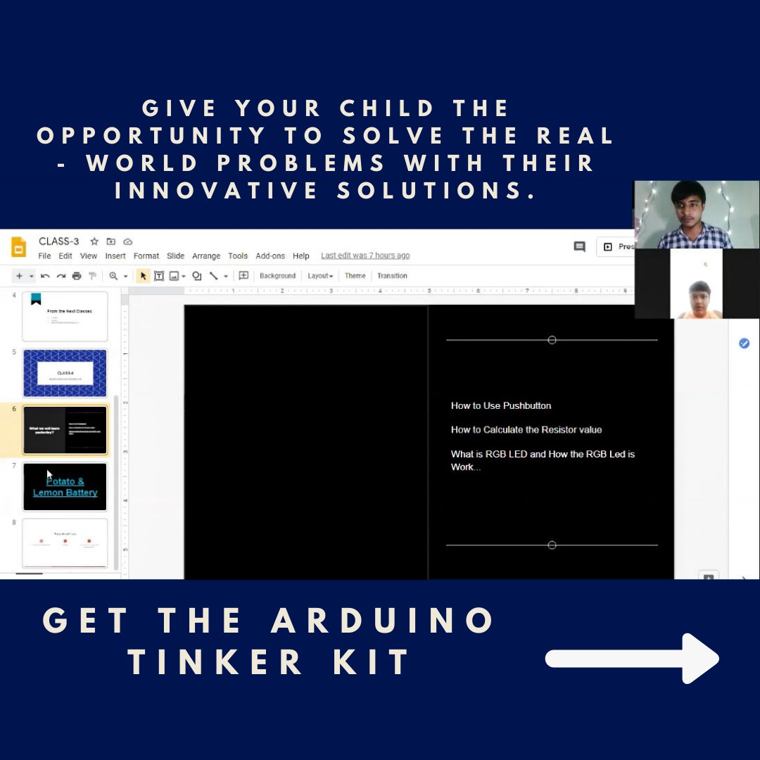 narayandojo's tweet photo. Give your child 👨‍💻 a #neweducation Gift 🎁 for being a future Innovator 👩‍💻.

Get the #arduinotinkerkit and start the #innovative journey of your child.

For more visit : https://t.co/7dXx2QCgby

#narayandojostemclub #kidselectronics #learningthroughplay https://t.co/P6ORfL7akz