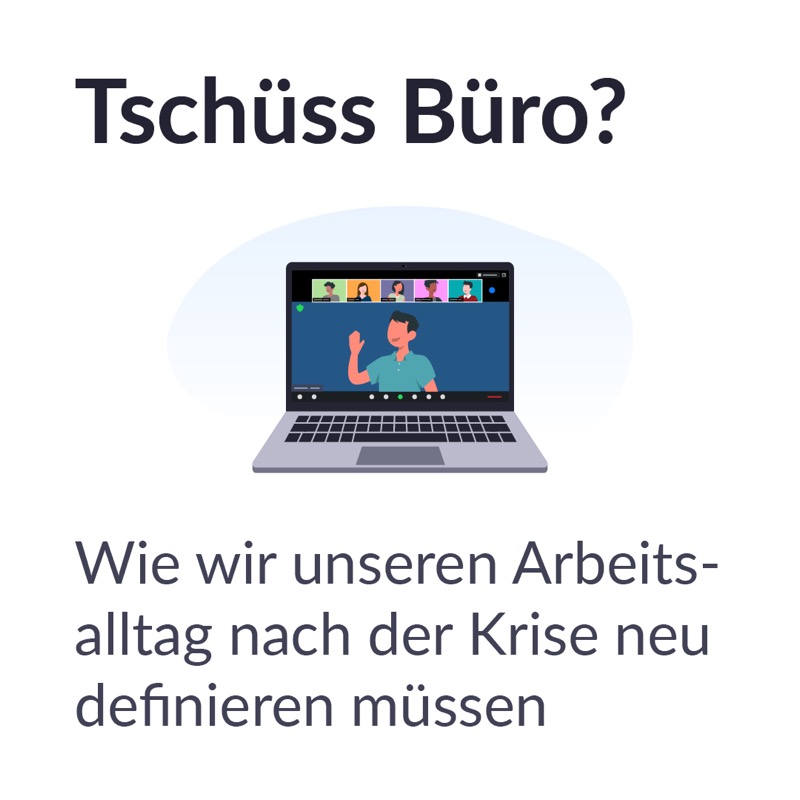 Zoom's tweet photo. Ein großer Teil der Angestellten in Deutschland möchte auch in Zukunft flexibel von zuhause arbeiten und nutzt regelmäßig Videotechnologien, um mit Kollegen in Kontakt zu bleiben 💻 💡