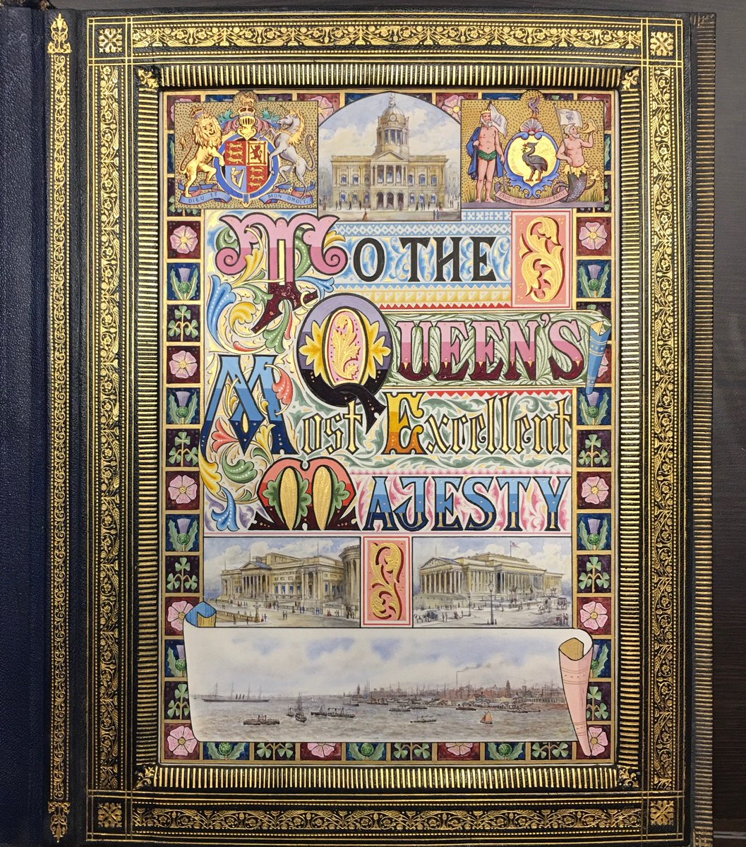 Then, once you've unwrapped it all, you still need to open the document! And that in turn reveals this beauty! I'm really interested in what this document tells you about this city at this moment in time. The materiality is fascinating. And it's so detailed and colourful. 10/12