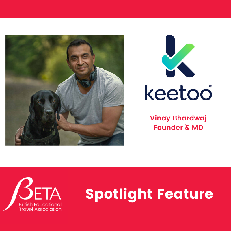 BETAUK's tweet photo. The #spotlight feature falls on Vinay Bhardwaj of @keetooapp

Here he talks about his role and how it supports the business, plus what's coming up in the next 12/18 months https://t.co/dv4WzxcwzN

#youthtravel #studenttravel #news #growyournetwork https://t.co/32dWMGL81s
