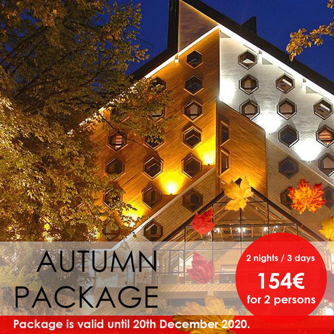 BiancaResort's tweet photo. **𝙎𝙋𝙀𝘾𝙄𝘼𝙇 𝙊𝙁𝙁𝙀𝙍**
🍁AUTUMN PACKAGE🍁
Package is valid until 20th December 2020.
Two nights / three days - 154 € for 2 persons
BOOK NOW: https://t.co/5o0zjo1pDj
👇
🔹https://t.co/hXlsgserdE🔹
☎+382 20 863 000
📧reservations@biancaresort.com
.
#biancaresort #mountain https://t.co/eEUBl4Ecqu