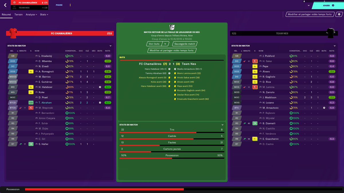 La 2eme saison de la Master League à commencé et on commence fort avec 2 victoires en 2 matchs face à <a href="/_Nes_12/">Nes</a> , bien joué à lui pour ses 2 matchs. On espère continuer sur cette voie ! 
<a href="/vatos_esport/">🔶𝐕𝐀𝐓𝐎𝐒 𝐄𝐒𝐏𝐎𝐑𝐓🔶</a> <a href="/vatos_simeone/">Simeone_Diego</a> <a href="/chamalieres_esp/">FC Chamalières eSport</a>