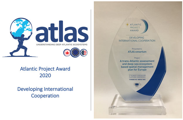 eu_atlas's tweet photo. We are proud to announce that we have been awarded the #ASPC2020 Award for Development of International Cooperation at today's #Atlantic #Stakeholder Conference.
Congratulations to our partners across Europe, USA and Canada! https://t.co/pkOOdsDOwz