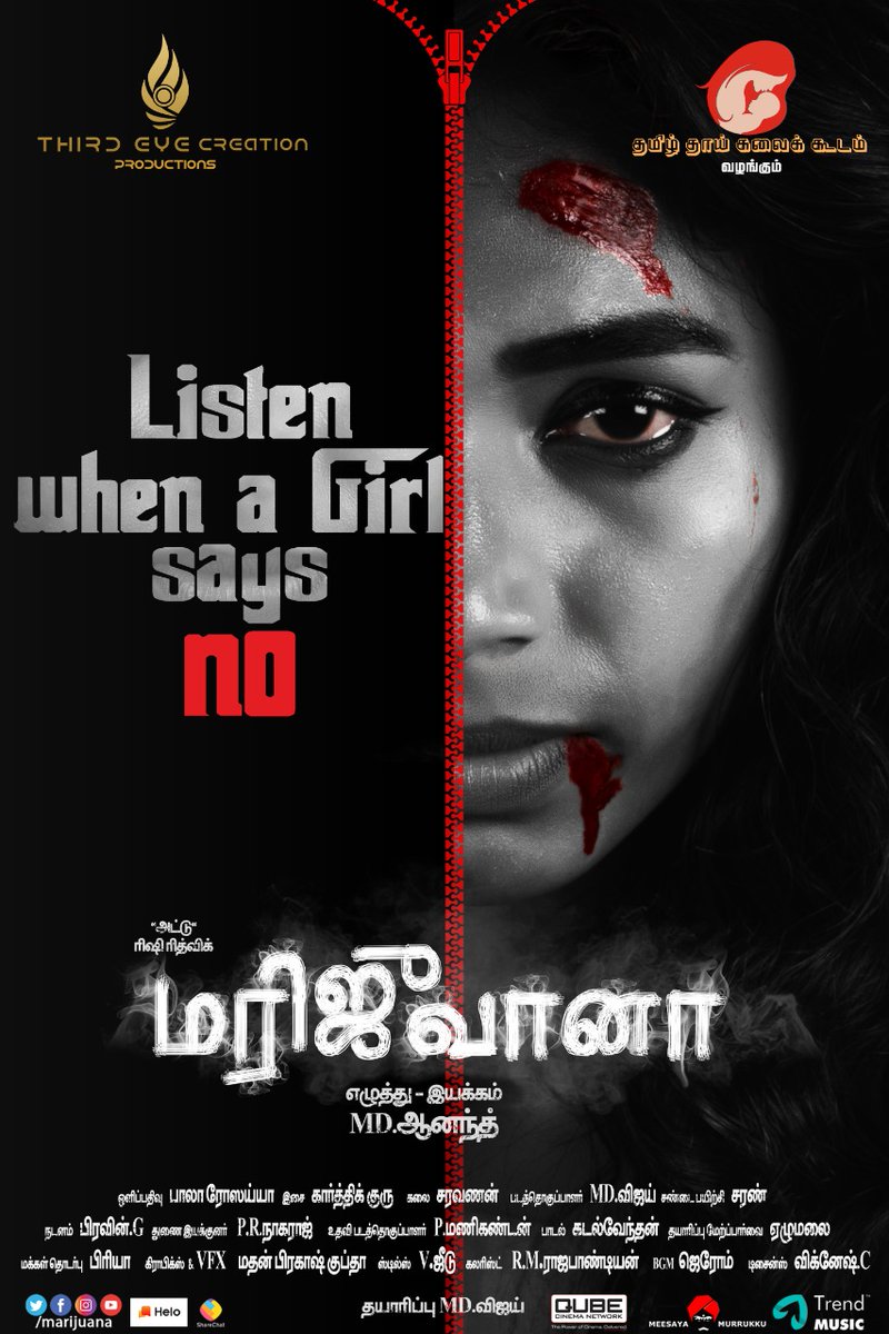 spp_media's tweet photo. Listen When A Girl Says No....
#Marijuana A Psychological Thriller With Strong Social Message For The Society.
#MarijuanaRunningSuccessfully @RishiRithvik5 @MDAnand15991
@BarbieParthalom @rosaiahbala @PRO_Priya https://t.co/1gqrALW3a8