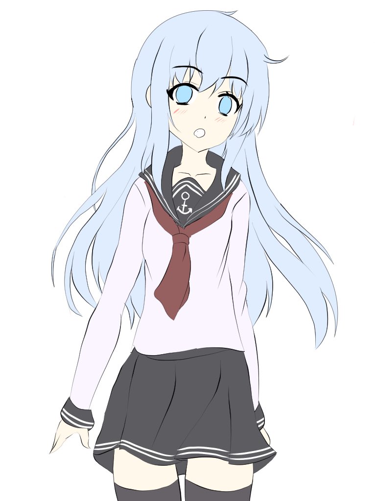 #艦これ #響
響ちゃんです。
「司令官、そろそろわたしの帽子返してくれないかな?」 