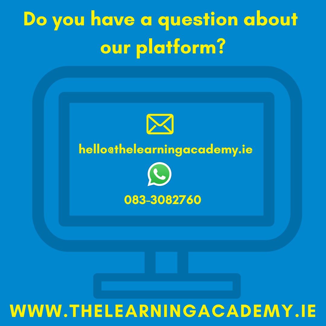 TLAGrinds's tweet photo. #thelearningacademy #cjfallon #virtualclassroom #remotelearning #live #online #affordable #interactjve #grinds #login #anywhere #inireland #juniorcert #leavingcert #exams #education #revision #study #heretohelp #buyonegetonefree #faq #email #whatsapp https://t.co/xHycakfHzs