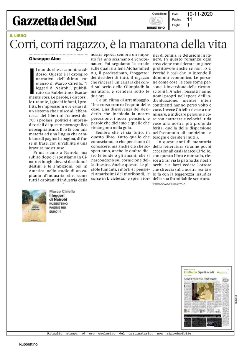 Max_Dembo's tweet photo. «C'è un clima di arrembaggio. Una corsa contro l'equità delle cose. Una dissolvenza del desiderio che inchioda la nostra percezione» #ileggeridinairobi di @mexican_journal  letti da Giuseppe Aloe su @GazzettaDelSud @rubbettinobooks #velvet https://t.co/Fs7qydbHmE