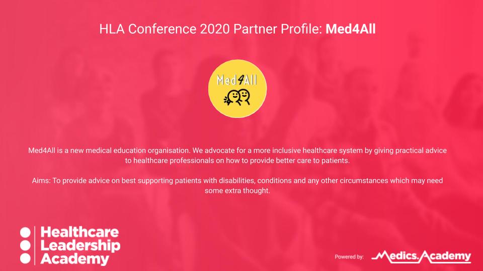 📢The HLA conference is THIS WEEKEND. Here's a bit of information about one of our excellent partners this year, <a href="/med4_all/">Med4All</a> , do check them out!🌟

❗️Sign up: link.medics.academy/HLA-Conference…

#MedEd #MedTwitter #MedStudentTwitter #HLA #Med4All
