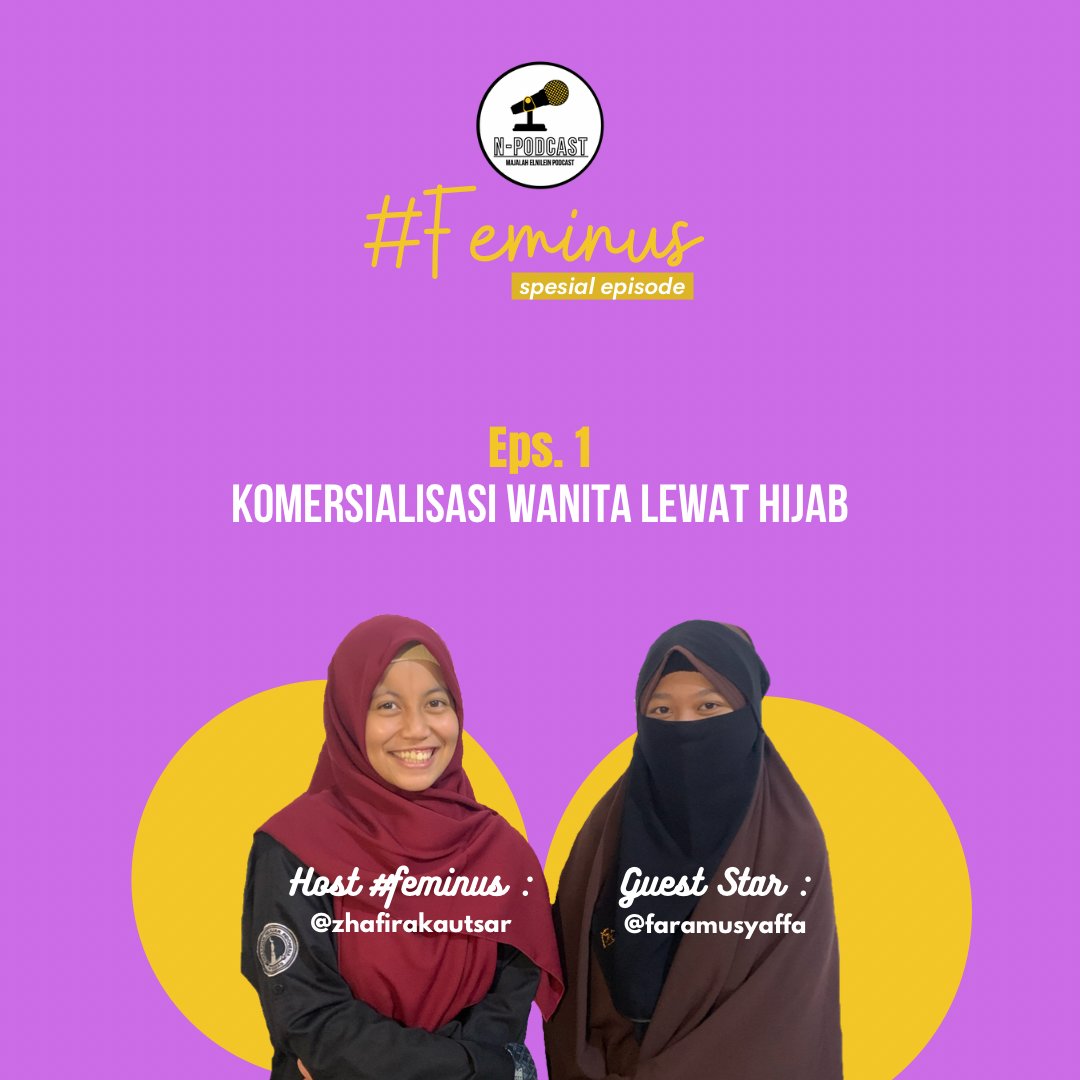 majalahelnilein's tweet photo. [N PODCAST #FEMINUS 01 ; KOMERSIALISASI WANITA LEWAT HIJAB ; KAUTSAR FT FARADILLA]

Feminus adalah konten terbaru N Podcast yang membahas isu seputar perempuan. 

Dengerin selengkapnya

https://t.co/cXJag8pS80

#npodcast
#feminus https://t.co/H5X1ftcynV