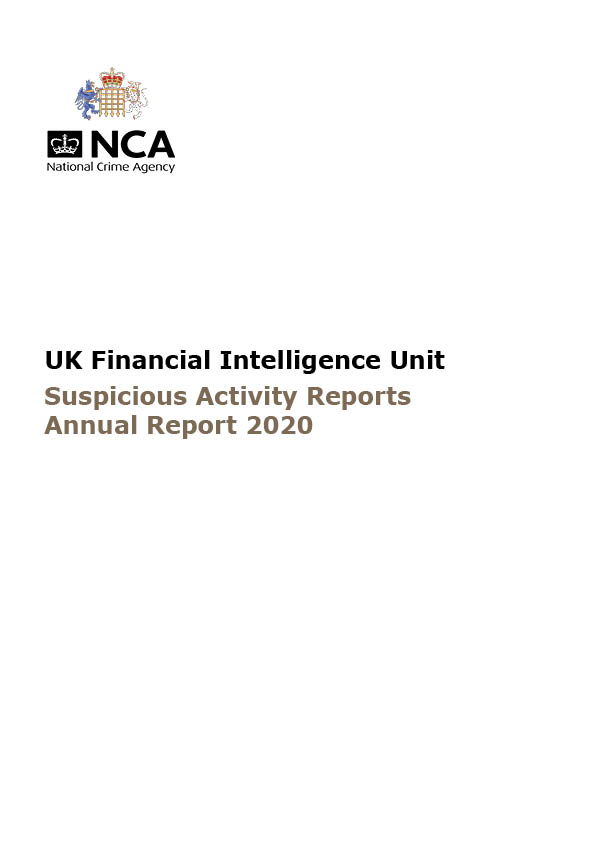 NCA_UKFIU's tweet photo. SARs Annual Report 2020 published on NCA website. UKFIU saw 573,083 SARs (up 20%) and 62,408 defence requests (up 81%). £172m denied to suspected criminals as a result of DAMLs - up 31% on previous year
https://t.co/wOzxjULgT8 https://t.co/oi2tWxUXoY