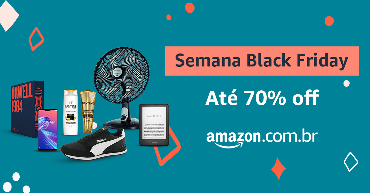BLACK FRIDAY NA AMAZON - DE 19/11 À 30/11
LINK GERAL: amzn.to/3pGu5Wt
CUPOM DE DESCONTO (30% OFF) OUTLET30 - Somente para produtos selecionados do link: amzn.to/3pDXP6d