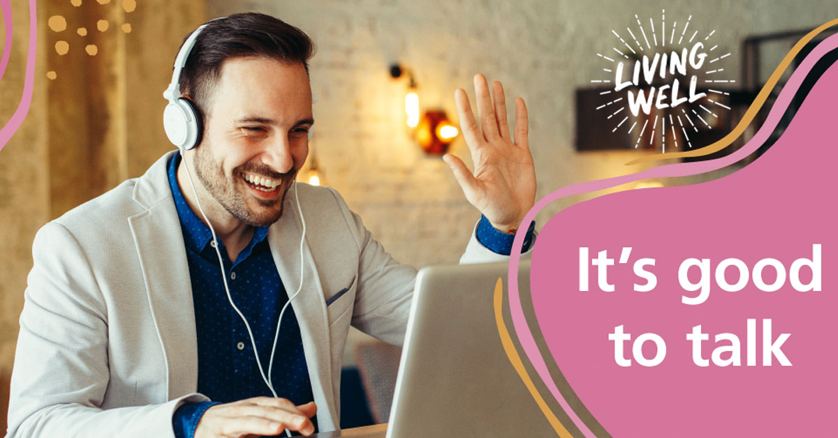 MyLivingWell1's tweet photo. Video chatting is the closest thing to seeing our friends and family at the moment, but if you can’t do that, pick up the phone for a good ol’ chin-wag instead! #WestYorkshirePositiveVibes #IAmLivingWell #SCW20 https://t.co/lzgPa8vNrT