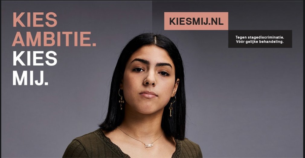 CNVOnderwijs's tweet photo. #Stagediscriminatie is een veelvoorkomend #probleem waar vooral #mbostudenten de pijnlijke gevolgen van dragen. De campagne #KIESMIJ gaat het probleem onder de #aandacht brengen. Kijk op https://t.co/tTG12N7uMi voor meer informatie. 

#cnv #cnvonderwijs #mbo #stagediscriminatie https://t.co/CxLsxUZpFr