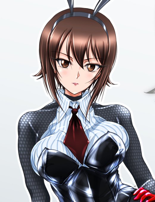 夜あげ〜黒バニー・西住まほ
エリカに続いて妙にウケがいいのでこのピッチリ黒スーツバニー、シリーズ化しようかしら🤔 