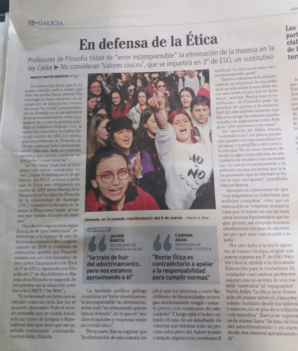 REF_Filosofia's tweet photo. "En defensa de la Ética" otro artículo más con argumentos y razones: #NoSinEtica #ConsensoPorLaÉtica #EnmiendaPorLaÉtica https://t.co/c2CFzzR2uA