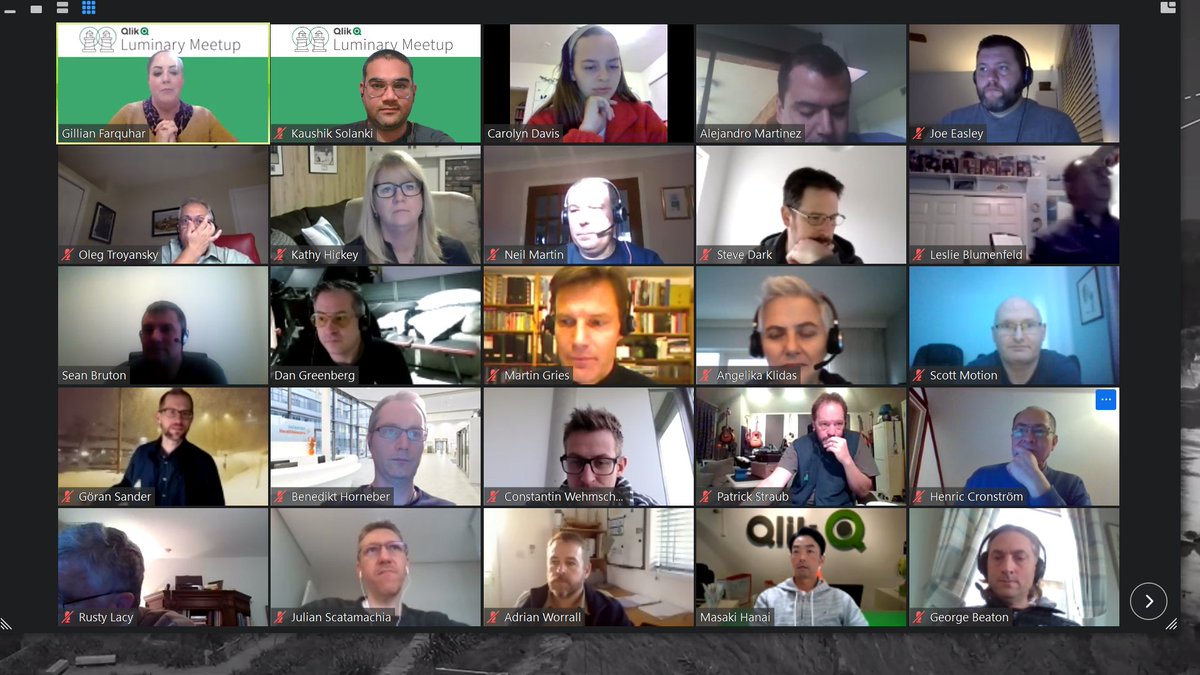 Can you believe, it started... So excited to be a part of #QlikLuminary Group.

@FarquharFTW <a href="/CarolynDavis06/">Carolyn Davis</a>  @melissapotvin06