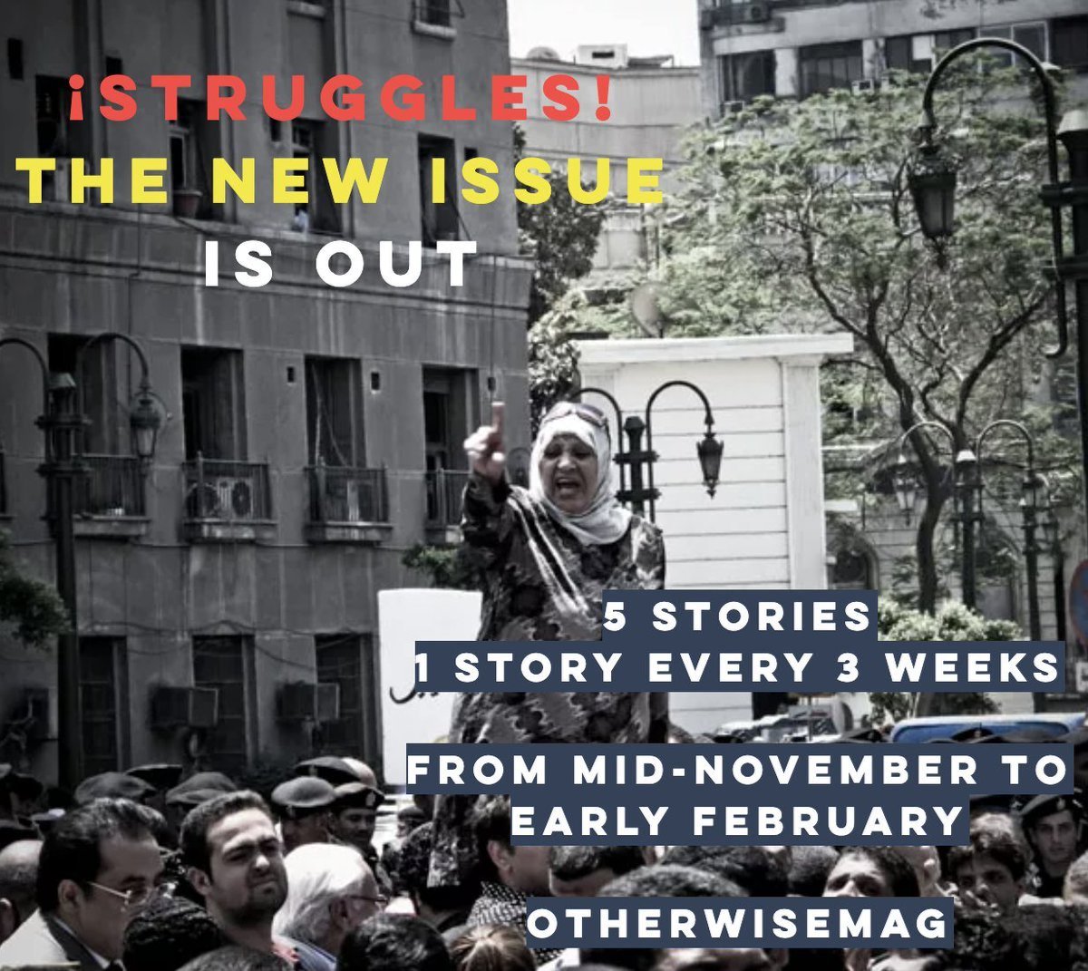 OtherwiseMag's tweet photo. ¡STRUGGLES! 

Our new first issue is out! 

https://t.co/UXRMrVILHP 

With contributions by @anapggarza @letha_laetitia @marcodinu @justempower @XazaarAdjame 

#ethnography #storytelling https://t.co/qN03XRRKDi