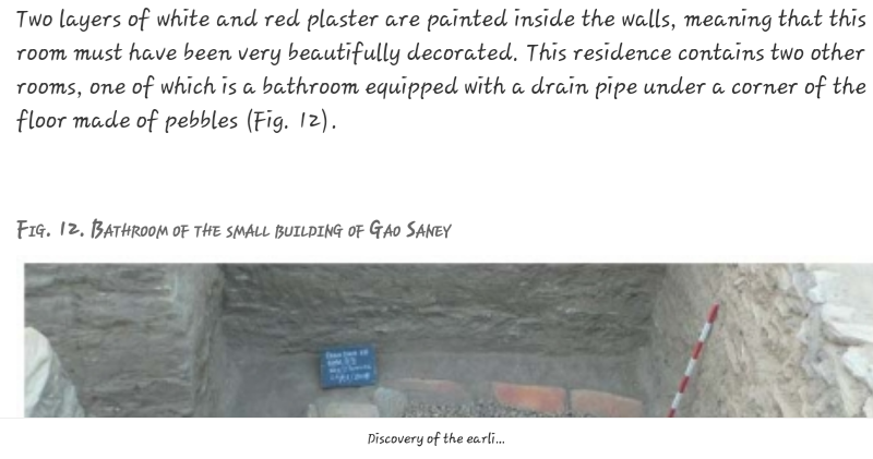 Read under: Discovery of the earliest royal palace in Gao and its implications for the history of West AfricaShoichiro Takezawa et Mamadou Cisse