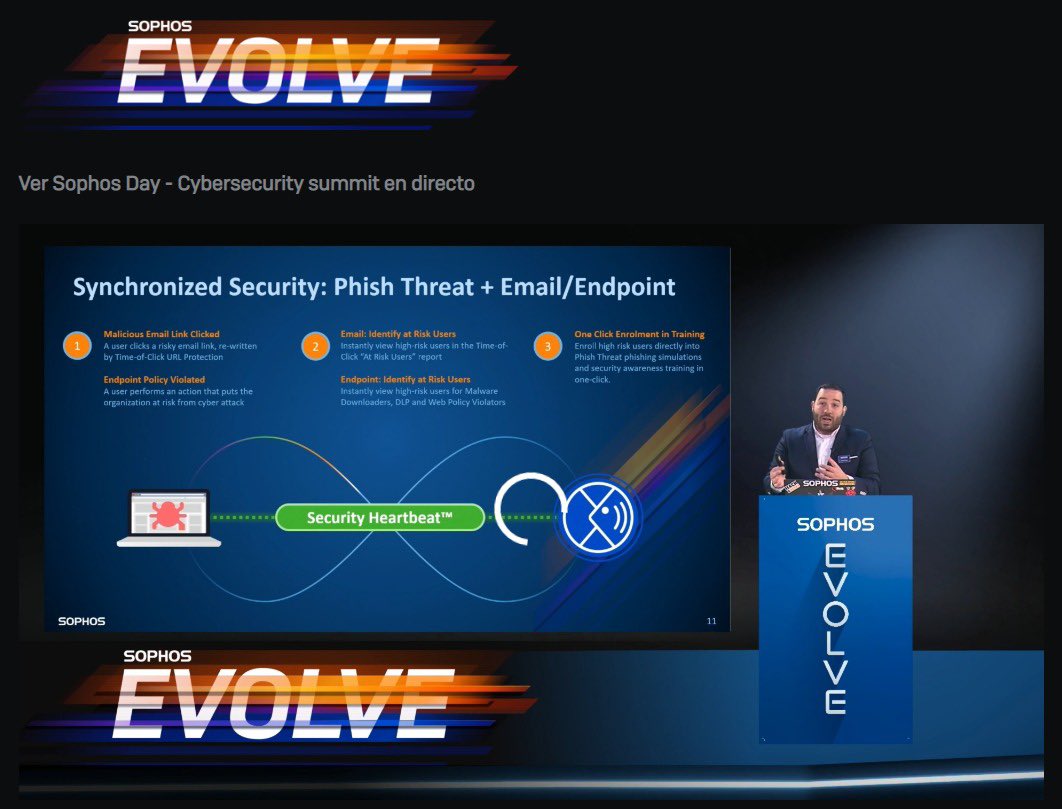 Tiempo para <a href="/AlbertoRRodas/">Alberto R. Rodas</a> en #sophosday2020  <a href="/Sophos/">Sophos</a>  <a href="/SophosIberia/">SophosIberia</a>