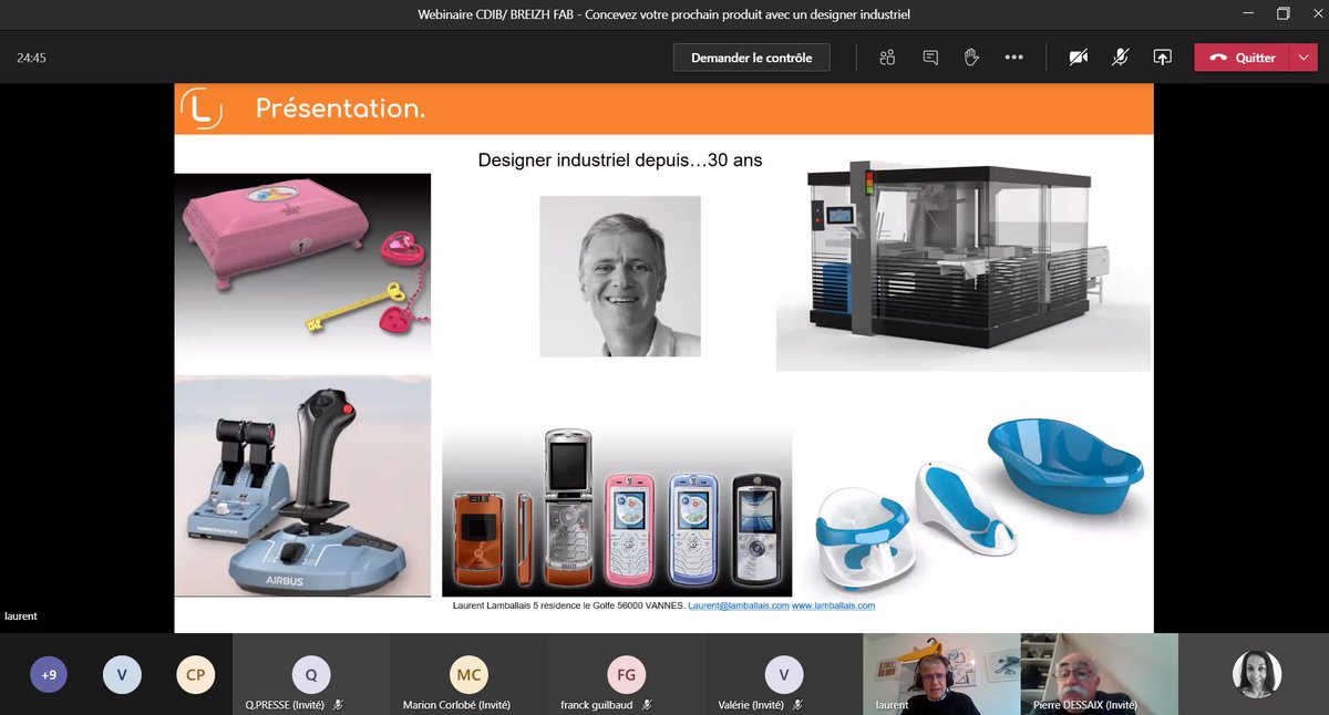 breizh_fab's tweet photo. Ce matin le #CDIB [@breizh_fab] organisait un webinaire sur : "Concevoir un produit avec un designer industriel", animé par @llamballais. Une 20aine d'industriels ont pu appréhender la conception produit centrée sur l'utilisation client avec le témoignage de @ChouDuVolant. https://t.co/zih9jtFOfH