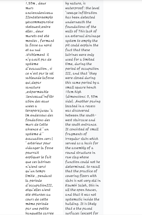 Toilets of Kumbi saleh, tegdaust and the cities of the Ghana empire (8th-13th cent)The latrines were located on the lower floors built with drystone with paved floors and small rectangular holes in slab built over deep cesspools (translation of bethier's excavations at kumbi)