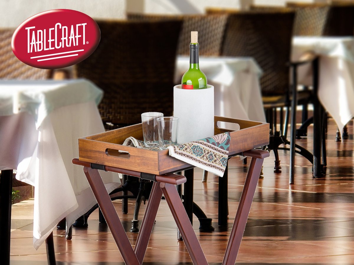 tablecraftEU's tweet photo. Indispensable in any dining room, our mahogany tray stand (21) has rubber slip-proof top rings and solid wood construction for reliable durability. 💁♂️
#TrayStand
#FoodService
#FoodServiceEssentials
#TableCraftStock https://t.co/eqALZSGZmv