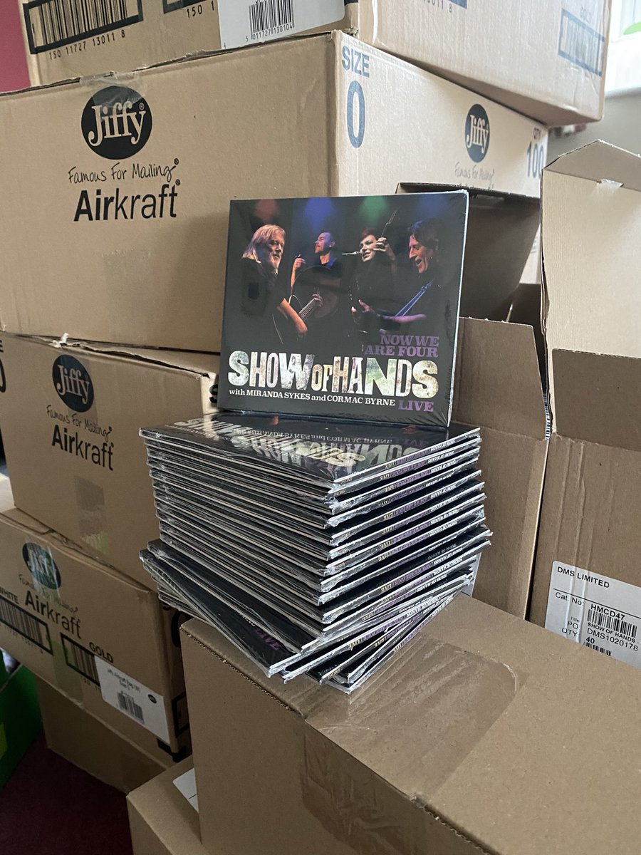 showofhandsnews's tweet photo. Cd’s have arrived!!! Order from our website and it will go out this weekend! https://t.co/DqeKFos76Y