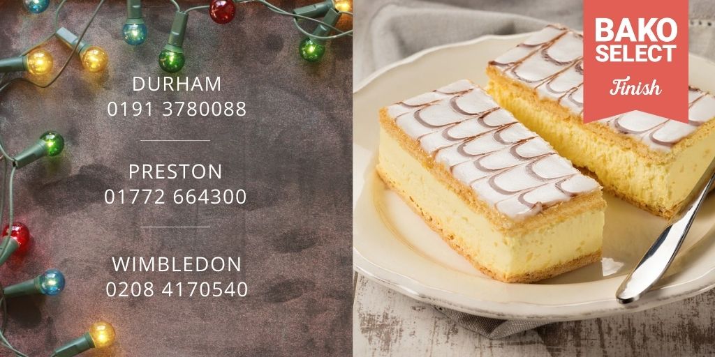 BAKO_NW's tweet photo. There’s no mistaking this Creamy Custard delight - it’s one of our favourites and not just for Christmas! BAKO Vanilla Slices - 10% off during November.
#thawandserve #bakeryconfectionery
https://t.co/zxTE99V5cW https://t.co/Mj8sWbwBLo