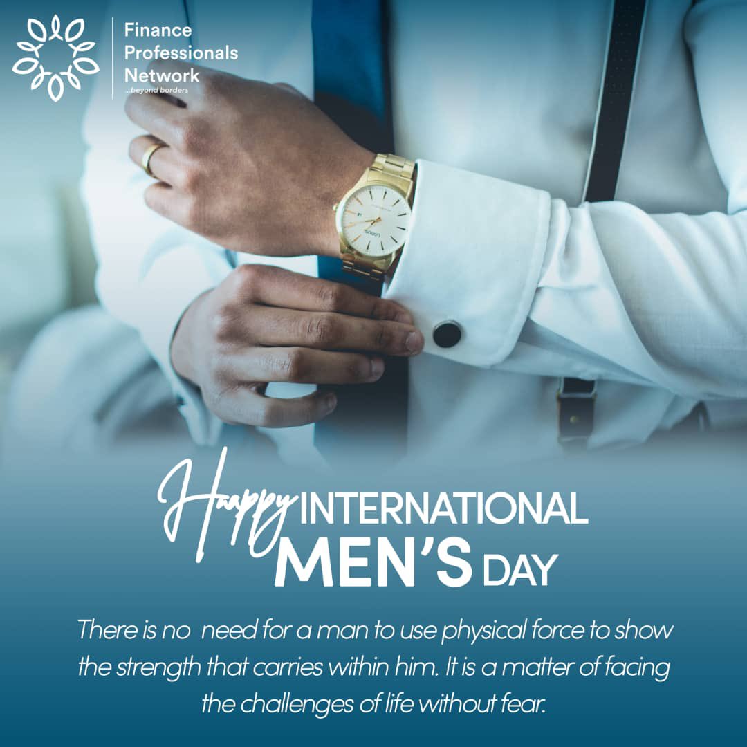 FinProNetwork's tweet photo. To the brave men we know and love! Happy international Men's day https://t.co/3lM4cvzk2t