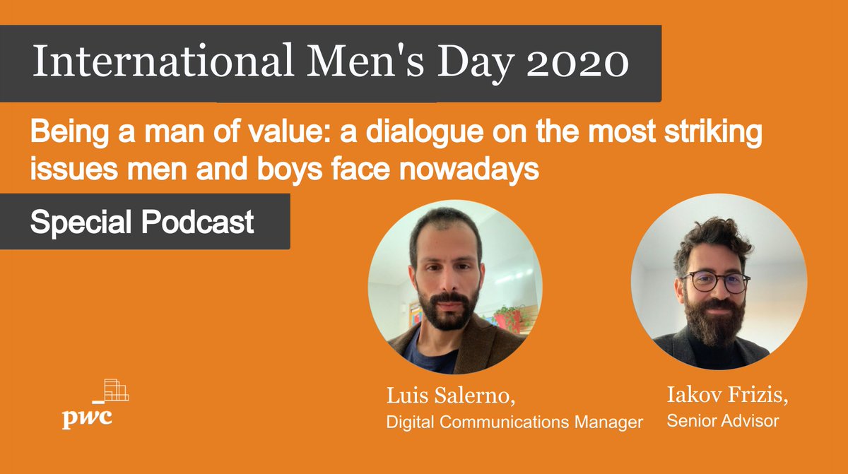 Today the world celebrates International Men’s Day 🙋‍♂‍ We’ve prepared a special podcast on the most striking issues #men and #boys face nowadays. Listen now 🎧 👉 vimeo.com/481184313

#IMD2020 #internationalmensday #HappyMensDay #InternationalMensDay2020 #genderequality