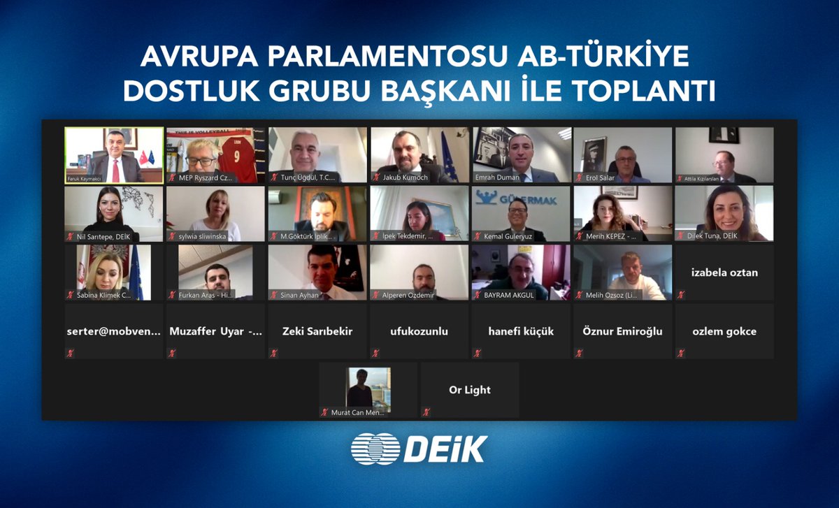 #TR-#Polonya İş Konseyimiz, AB Çalışma Grubu iş birliğinde AB-TR Dostluk Grubu Başkanı <a href="/r_czarnecki/">Ryszard Czarnecki</a> ile toplantısını, <a href="/TC_Disisleri/">T.C. Dışişleri Bakanlığı</a> Bakan Yardımcımız <a href="/frkkymkc/">Faruk Kaymakcı</a>, @TCVarsovaBE BE'miz <a href="/TuncUgdul/">Tunç Üğdül</a>, Polonya Ank. BE'si <a href="/JakubKumoch/">Jakub Kumoch 古天卫</a> ve İKB. <a href="/ercanemrahduman/">eeduman</a>'un katılımıyla gerçekleştirdi.