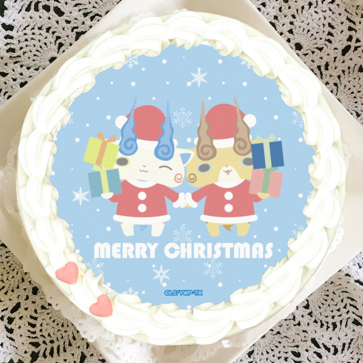 プリロール公式 キャラケーキ マカロン 妖怪学園y 妖怪ウォッチ クリスマスケーキご予約受付中 ケーキのデザインは全10種 購入特典缶バッジ付きで全国へお届け 詳細はこちら T Co S78cyqlyqq